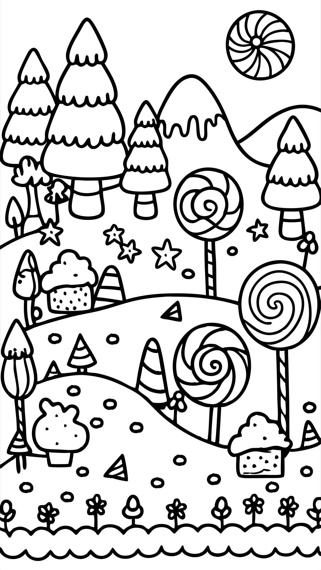 candyland coloring pages